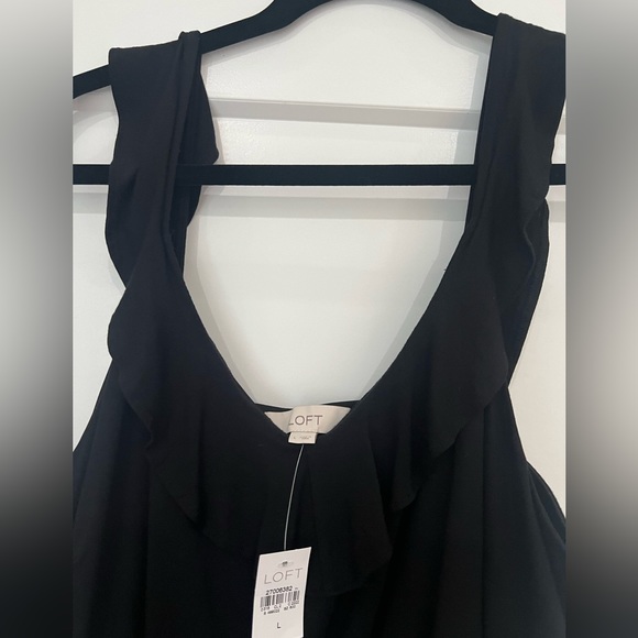 NWT Loft black wide leg jumpsuit. $25 + shipping - Picture 2 of 2